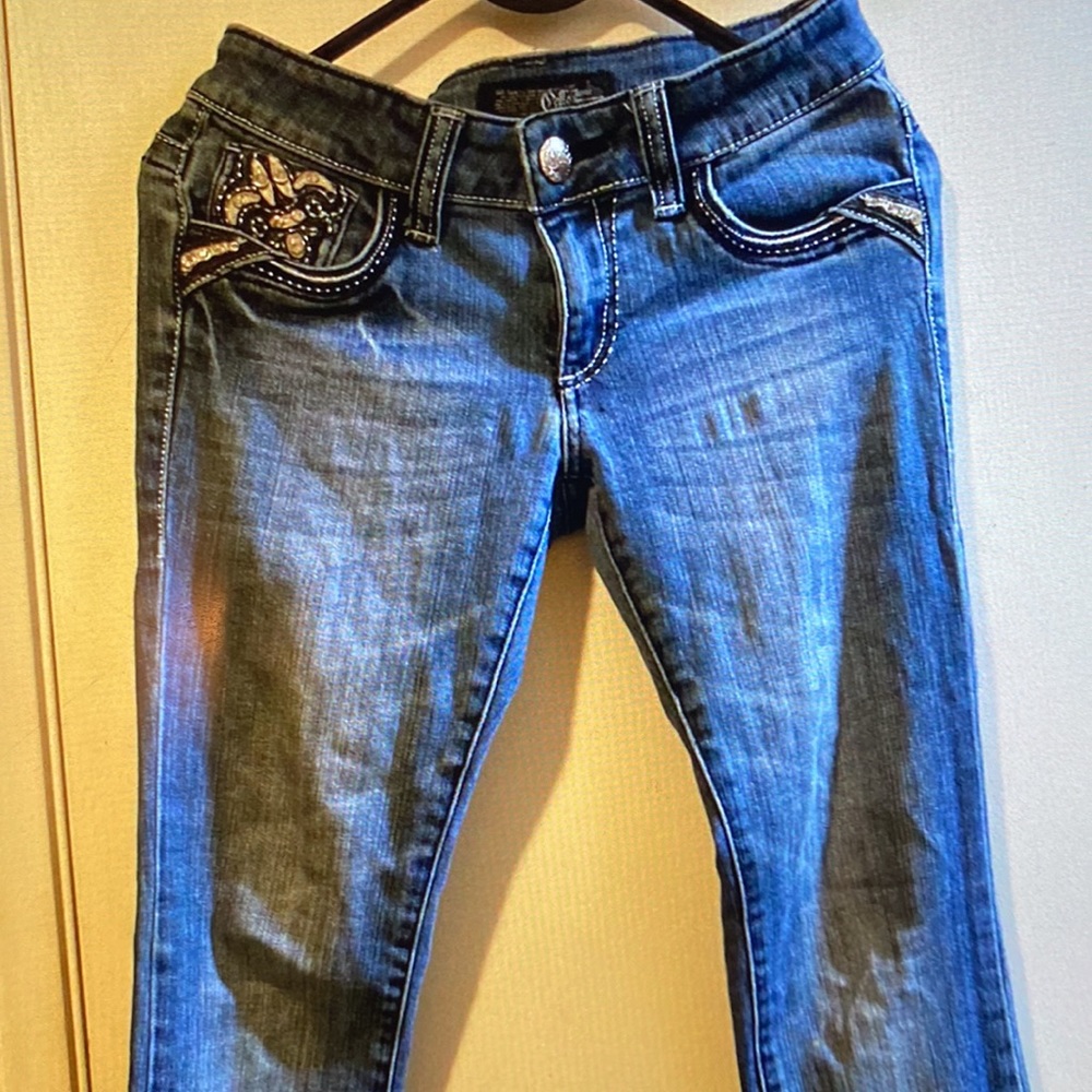 Cello Bootcut Jeans w/ rhinestone embellishments